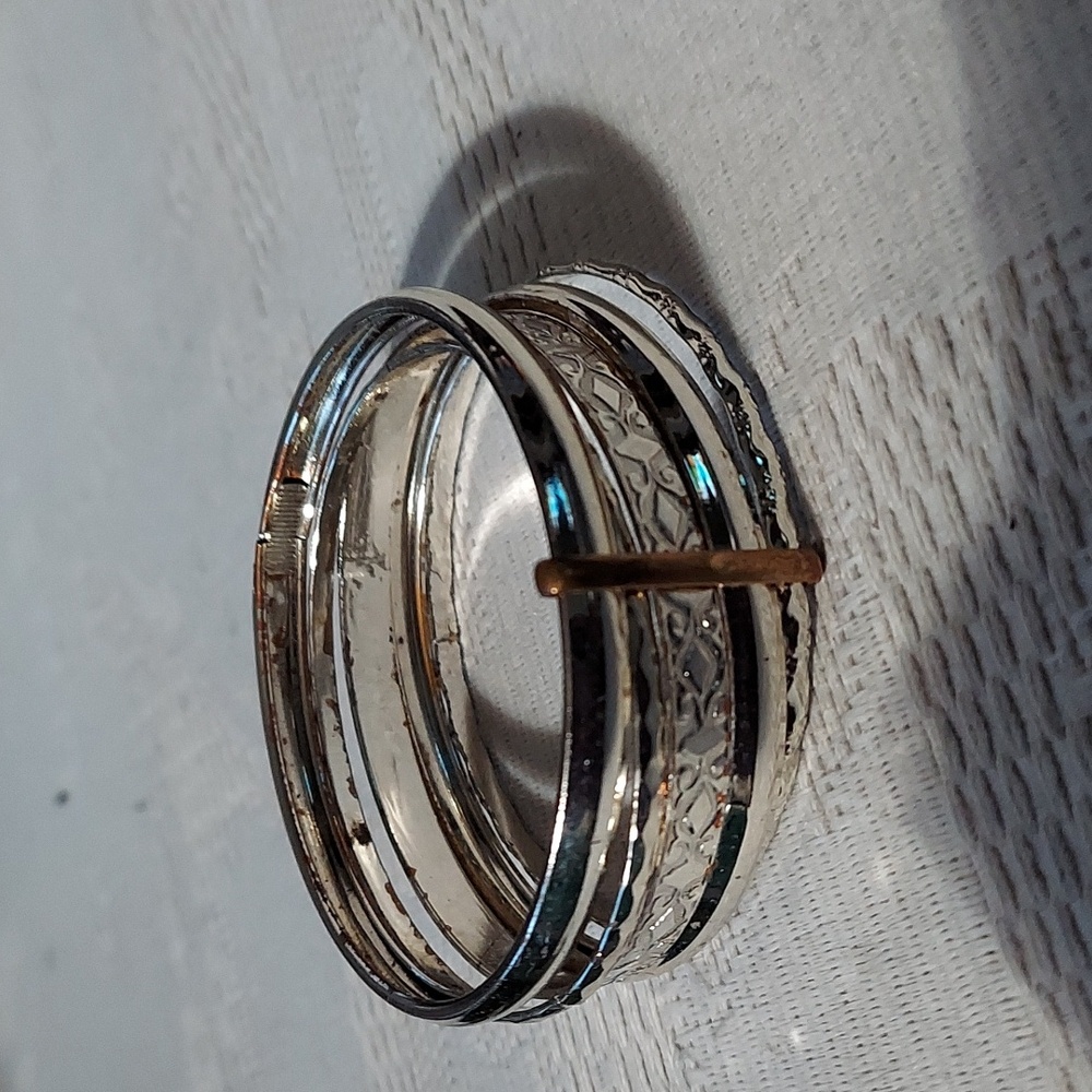 5 Pc Assorted Vintage Silver Assorted Attached Ba… - image 7